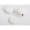 Product Image of TurnControl Overflow Drain Trim w/ Plastic Handle (Alpine White)