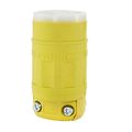 Product Image of 20A, 125V NEMA 5-20R, 2P, 3W, Connector, Straight Blade, Grounding, Dustguard (Yellow)