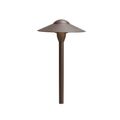 Product Image of 8" Dome Short Stem 12V Path Light Textured (Architectural Bronze)