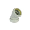 Product Image of 1-1/2" Labline Flame Retardant Polypropylene Acid Waste 45-Degree Elbow, W191