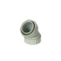 Product Image of 2" Labline Flame Retardant Polypropylene Acid Waste Loose Nut 45-Degree Elbow, W212