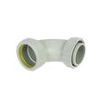 Product Image of 2" Labline Flame Retardant Polypropylene Acid Waste Loose Nut 90-Degree Elbow, W292
