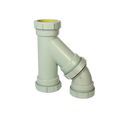 Product Image of 4" Labline Flame Retardant Polypropylene Acid Waste Combo Wye and 45-Degree Elbow, W3745