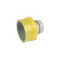 Product Image of 4" x 2" Labline Flame Retardant Polypropylene Acid Waste Loose Nut Reducing Coupling, W3942