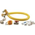 Product Image of Gas Hose w/ Quick Disconnect, 1" NPT, 48" Long, Installation Kit And Swivelink Fittings, HG-4E-48SK