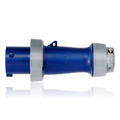 Product Image of 60A, 250V 2P, 3W, LEV Series IEC 60309-1 & 60309-2 Pin & Sleeve Plug, IP66/IP67/IP68/IP69K, Watertight (Blue)