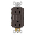 Product Image of Radiant Spec-Grade Self-Test GFCI Receptacle - Brown (15A)