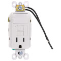 Product Image of Radiant Single-Pole Switch w/ Tamper-Resistant Self-Test GFCI Outlet - White (125V)