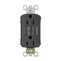 Product Image of Radiant Spec-Grade Tamper-Resistant Self-Test GFCI Receptacle, NEMA 15-5R, 15A - Black (125V)