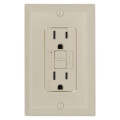 Product Image of Radiant Spec-Grade Tamper-Resistant Self-Test GFCI Receptacle, NEMA 15-5R, 15A - Ivory (125V)