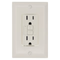 Product Image of Radiant Spec-Grade Weather-Resistant Self-Test GFCI Receptacle, NEMA 15-5R, 15A - Light Almond (125V)