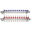 Product Image of 12-Loop ProRadiant Stainless Steel Manifold Shut-Off/Balancing/Flow Meters