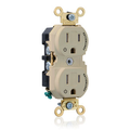 Product Image of Duplex Receptacle, Extra Heavy-Duty Two Outlets Marked "Controlled", 15A 125V 2P 3W (Ivory)