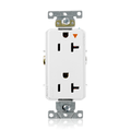 Product Image of 20A Decora Plus Isolated Ground Duplex Receptacle/outlet, Self-grounding (White)