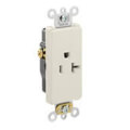Product Image of Decora Plus Commercial Grade Single Receptacle- Light Almond (20A, 125V)