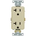 Product Image of Decora Plus Duplex Receptacle, 20A, Commercial Grade - Ivory (125V)