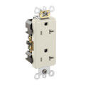 Product Image of Heavy-Duty Decora Duplex Receptacle, 20A, 5-20R - Ivory (125V)