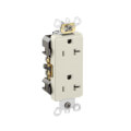 Product Image of Heavy-Duty Decora Duplex Receptacle, 20A, 5-20R - Light Almond (125V)