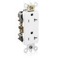 Product Image of Heavy-Duty Decora Duplex Receptacle, 20A, 5-20R - White (125V)