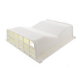 Product Image of 4" or 6" White Plastic Double-Sided Under Eave Vent w/ Removable Screens