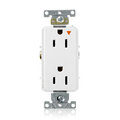 Product Image of 15A Decora Plus Isolated Ground Duplex Receptacle/outlet, Self-grounding (White)