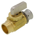 Product Image of 3/4" FSWT x Press Shut-Off Valve for Copper Manifolds (Brass)