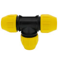 Product Image of 1-1/4" Underground Yellow Poly Gas Pipe Tee (SDR 10)