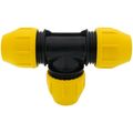 Product Image of 1-1/4" IPS Underground Yellow Poly Gas Pipe Tee (SDR 11)