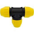 Product Image of 1-1/2" IPS Underground Yellow Poly Gas Pipe Tee (SDR 11)