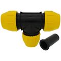 Product Image of 2" IPS Underground Yellow Poly Gas Pipe Tee (SDR 11)