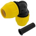 Product Image of 1" IPS Underground Yellow Poly Gas Pipe 90-Degree Elbow (SDR 11)
