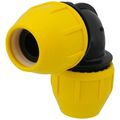 Product Image of 1-1/4" IPS Underground Yellow Poly Gas Pipe 90-Degree Elbow (SDR 11)