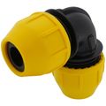 Product Image of 1-1/2" IPS Underground Yellow Poly Gas Pipe 90-Degree Elbow (SDR 11)