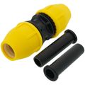 Product Image of 1/2" IPS Underground Yellow Poly Gas Pipe Coupling (SDR-9.3)