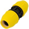 Product Image of 3/4" IPS Underground Yellow Poly Gas Pipe Coupler (SDR-11)