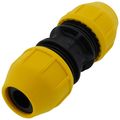 Product Image of 1-1/4" IPS Underground Yellow Poly Gas Pipe Coupler (SDR-10)