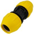 Product Image of 1-1/2" IPS Underground Yellow Poly Gas Pipe Coupler (SDR-11)