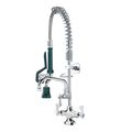 Product Image of Royal Series 1 Hole Deck Mount Space Saver Pre-Rinse w/ Add-On Kitchen Faucet, 8" Spout