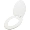 Product Image of Mayfair NextStep2 Elongated Enameled Wood Toilet Seat, STA-TITE, Easy-Clean, Whisper-Close (White)
