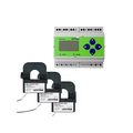 Product Image of Submeter, Din Rail Mount, Universal Vage, 3 Phase 3 Wire/4 Wire, 800a, (3) Split Core Current Transformers, Electric Meter Kit