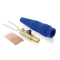 Product Image of 18 Series Cam-Type Male Detachable Plug, Ball Nose, #2 2/0 AWG, 300A Max (Blue)