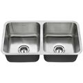 Product Image of Reliant 32" x 18" Stainless Steel Undermount Double-Bowl Kitchen Sink (Stainless Steel)