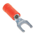 Product Image of Vinyl Insulated Locking Fork Terminal, 22-16 AWG, Bolt #6 (Copper)