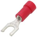 Product Image of Vinyl Insulated Locking Fork Terminal, 22-16 AWG, Bolt #8 (Copper)