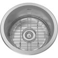 Product Image of Portsmouth 16" x 16" Stainless Steel Undermount Round 1-Bowl Kitchen Sink (Stainless Steel)