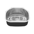 Product Image of Portsmouth 23" x 21" Stainless Steel Undermount 1-Bowl Kitchen Sink (Stainless Steel)
