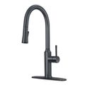 Product Image of Single Handle Kitchen Faucet w/ Pull-Down Sprayer (Matte Black)