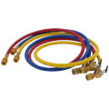 Product Image of H48BVES3 48" Refrigeration Hoses w/ Ball Valve End, 1/4" Dia. (Set of 3)