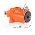 Product Image of Rhino-Hide Single Pole Male Receptacle Single Hole Bus Bar, 313MCM-777MCM Cable, 1000V 1135A Max (Orange)