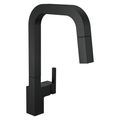 Product Image of Junction Single-handle Pull-down Kitchen Faucet (Matte Black), 19825LF-BL